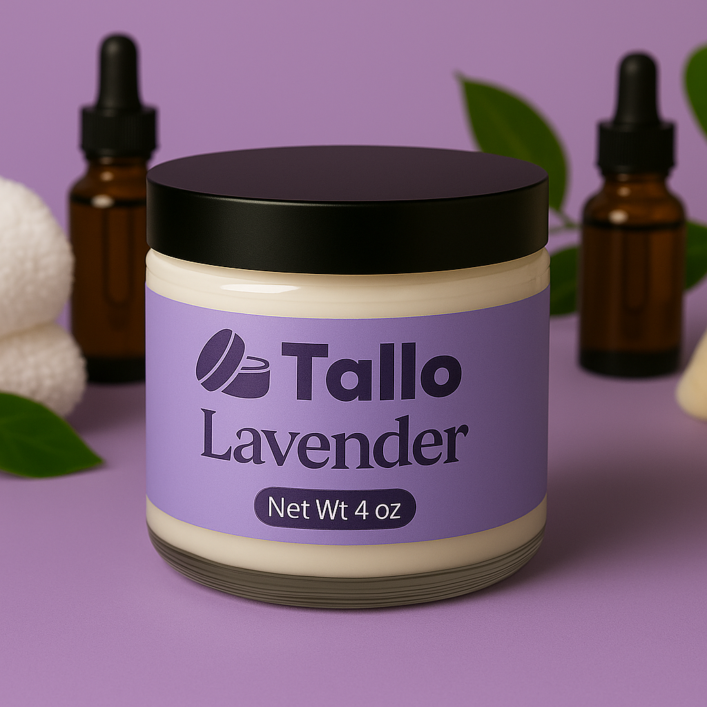 Organic Whipped Tallow Balm - Lavender, 4 oz